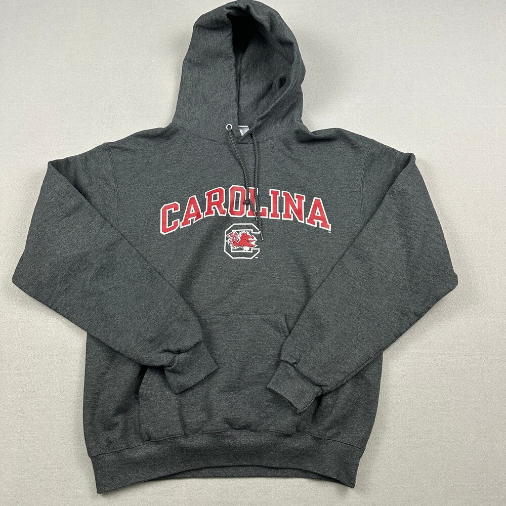 South Carolina Gamecocks Hoodie Men Medium Dark Gray Champion Sweatshirt M